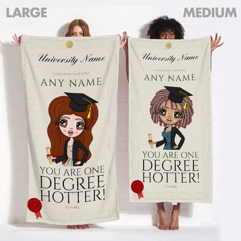 ClaireaBella Graduation One Degree Hotter Beach Towel - Image 5