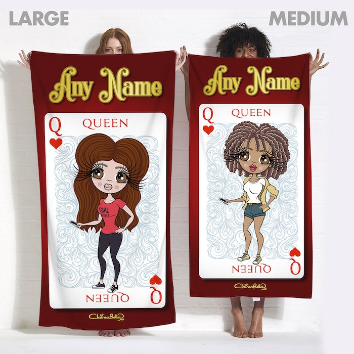 ClaireaBella Queen Of Hearts Beach Towel - Image 4