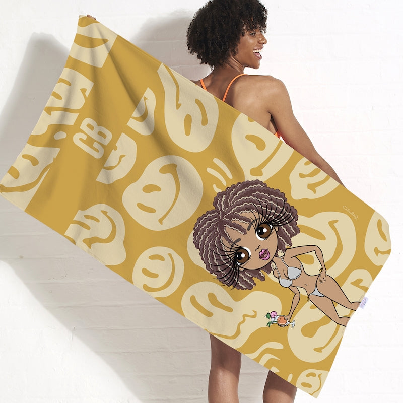ClaireaBella Personalized Repeat Smile Beach Towel - Image 2