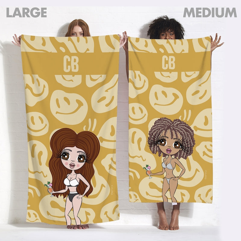 ClaireaBella Personalized Repeat Smile Beach Towel - Image 5
