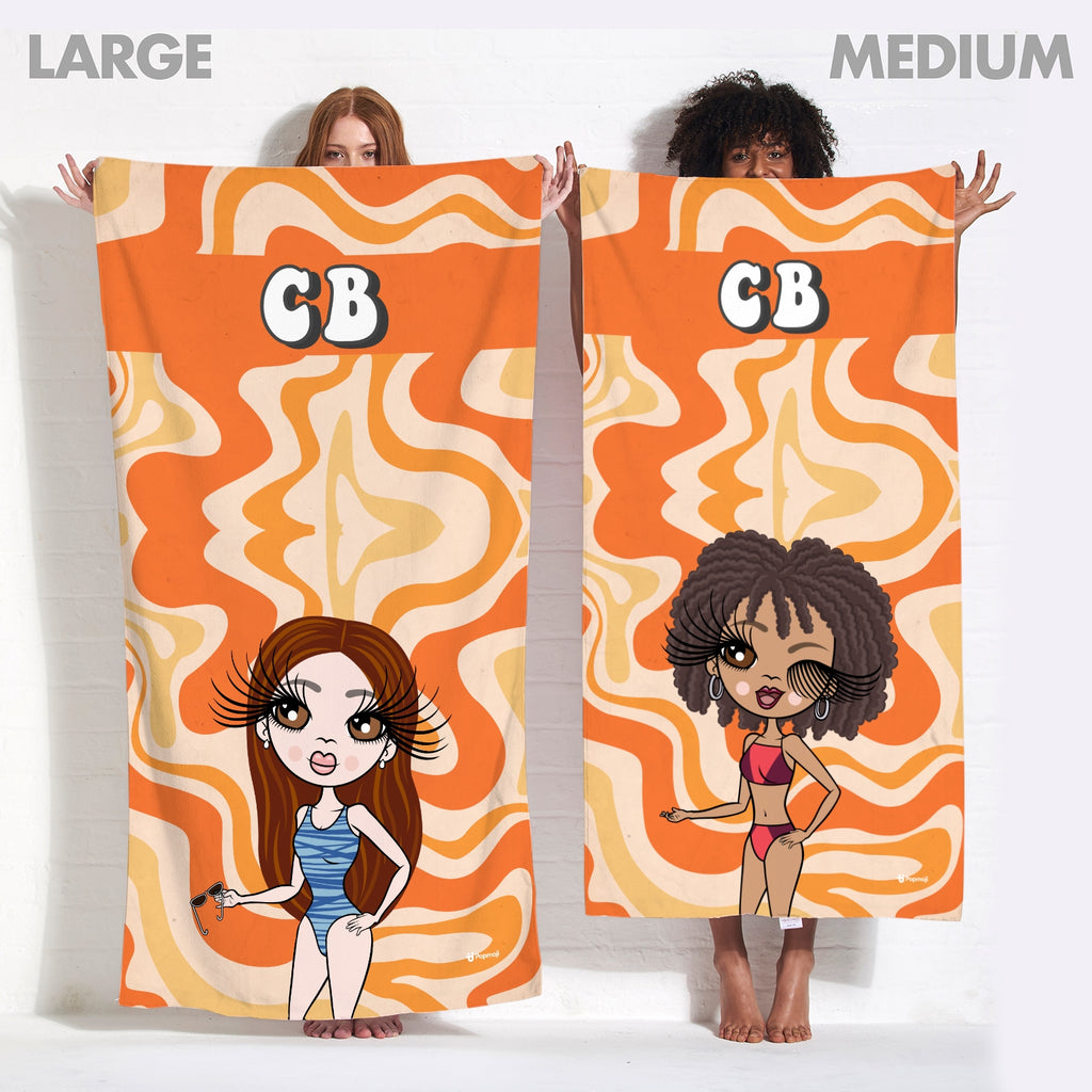 ClaireaBella Personalized Swiggle Beach Towel - Image 5