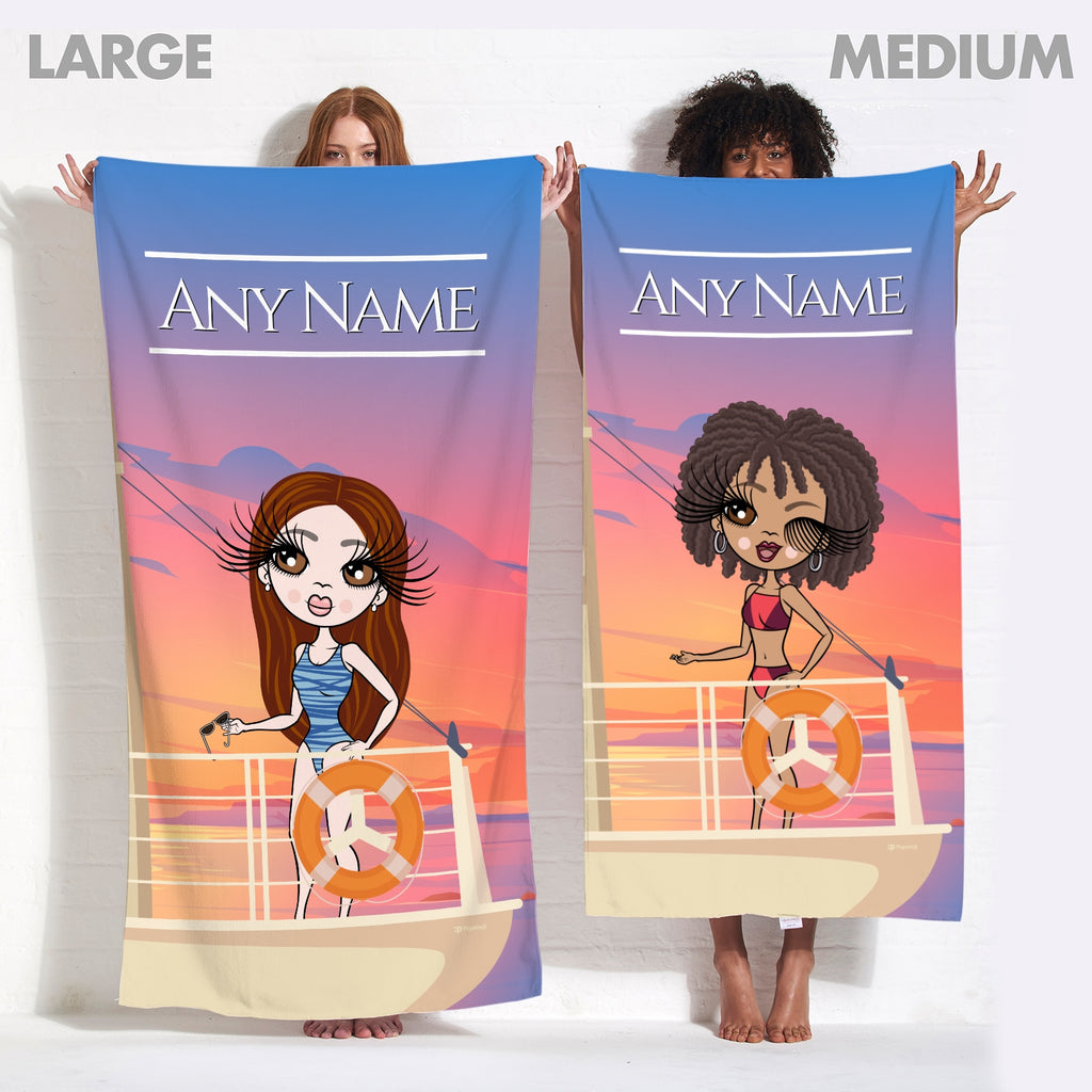 ClaireaBella Sunset Cruise Beach Towel - Image 3