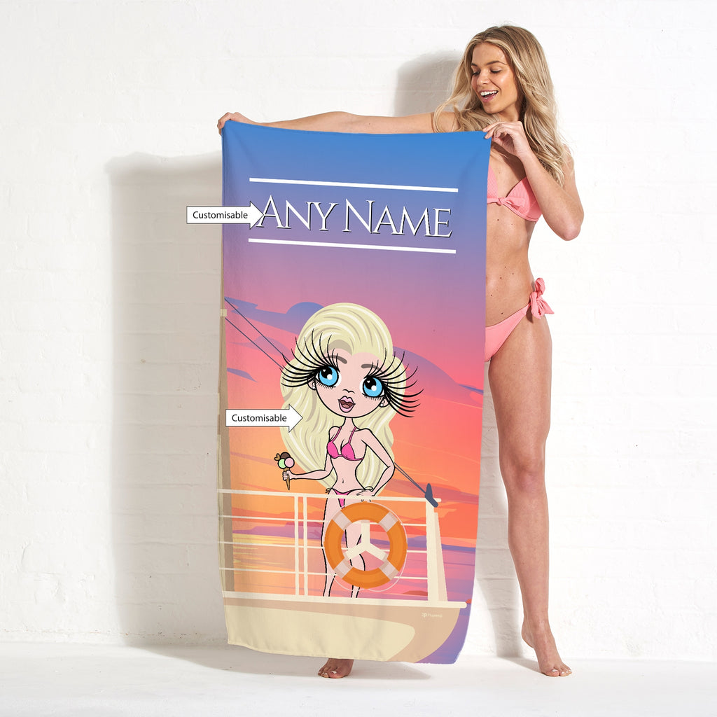 ClaireaBella Sunset Cruise Beach Towel - Image 2