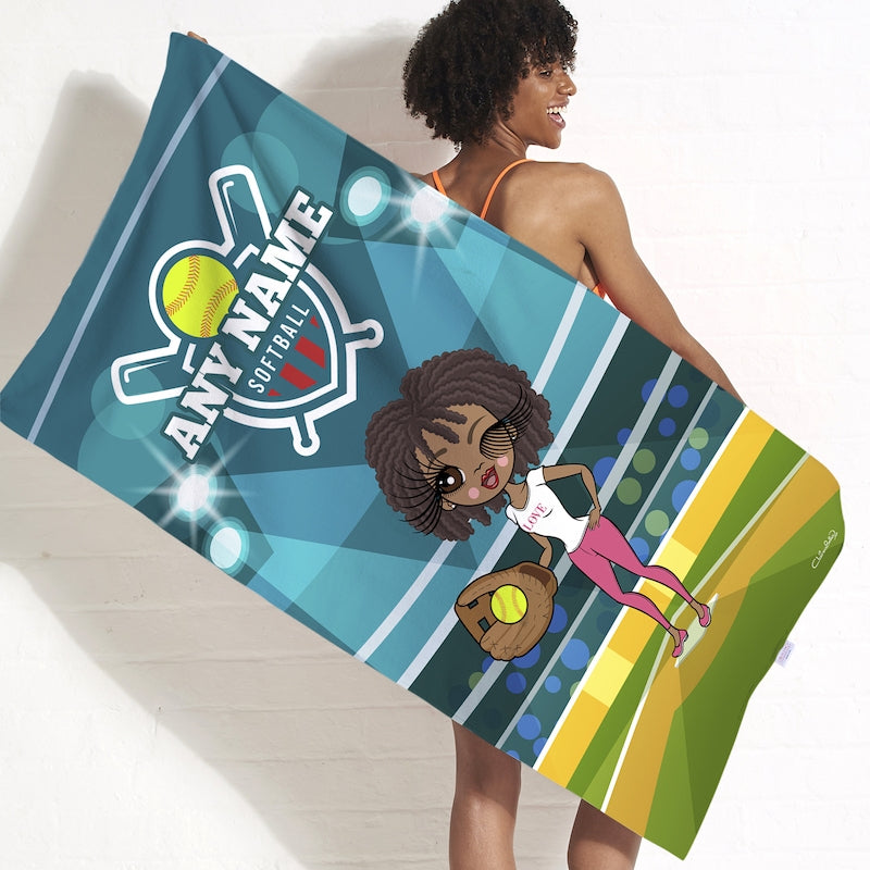 ClaireaBella Softball Beach Towel - Image 1
