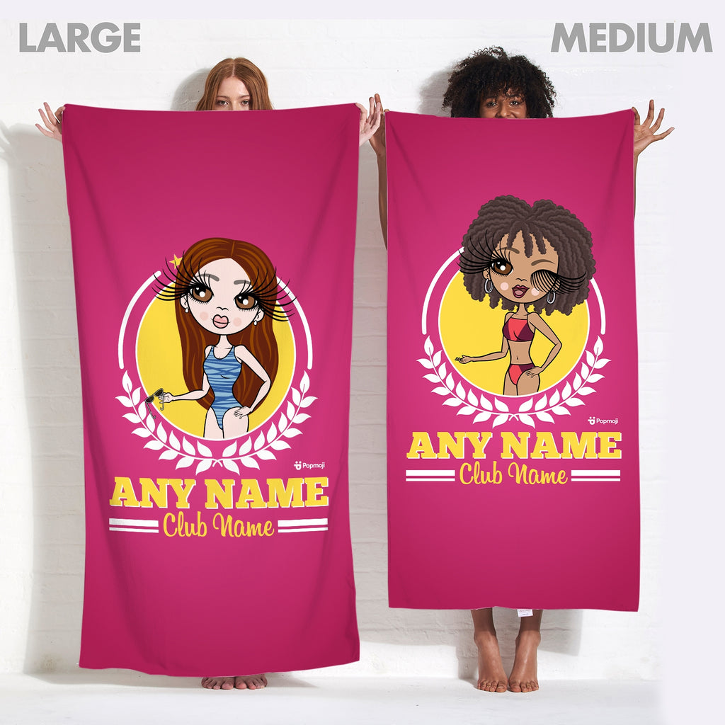 ClaireaBella Personalized Varsity Swimming Towel - Image 4