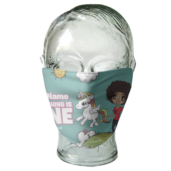 ClaireaBella Personalized Everything Is Fine Reusable Face Covering - Image 3