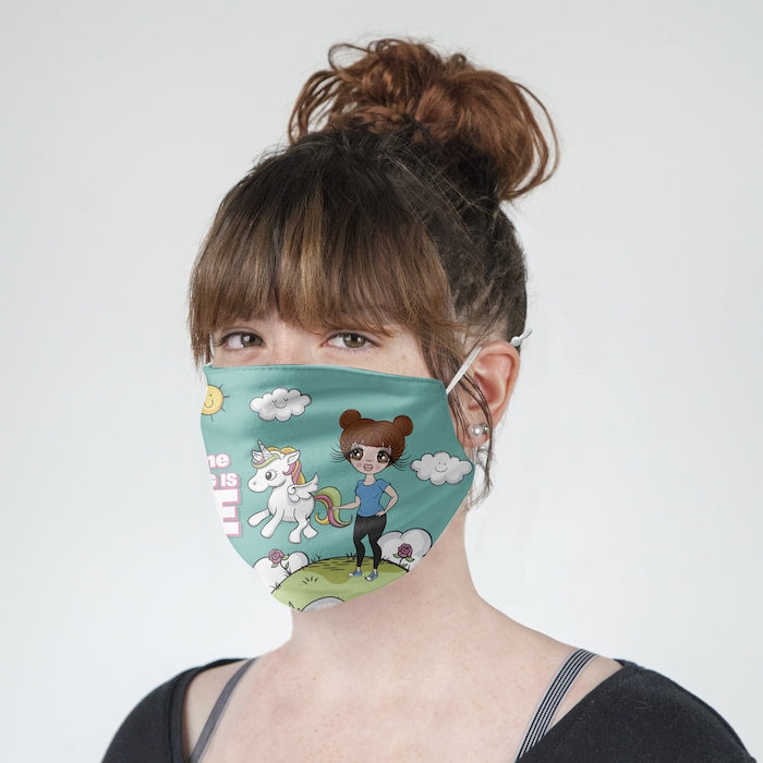 ClaireaBella Personalized Everything Is Fine Reusable Face Covering - Image 4