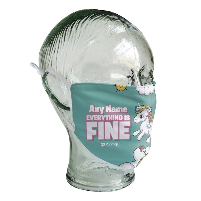 ClaireaBella Personalized Everything Is Fine Reusable Face Covering - Image 7