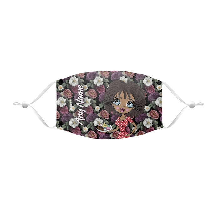 ClaireaBella Personalized Floral Reusable Face Covering - Image 1