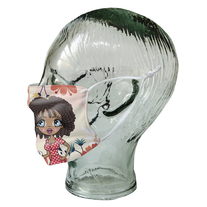 ClaireaBella Personalized Colorful Flowers Reusable Face Covering - Image 9