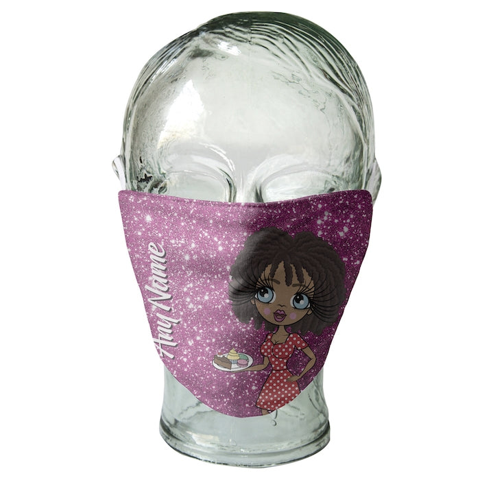 ClaireaBella Personalized Glitter Effect Reusable Face Covering - Image 7