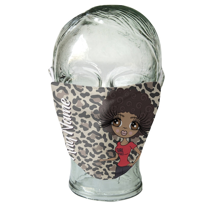 ClaireaBella Personalized Leopard Print Reusable Face Covering - Image 3