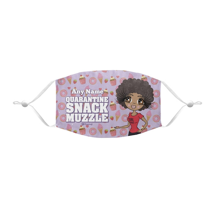 ClaireaBella Personalized Snack Muzzle Reusable Face Covering - Image 1