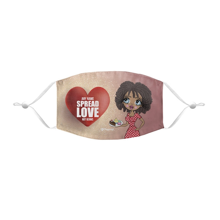 ClaireaBella Personalized Spread Love Reusable Face Covering - Image 1