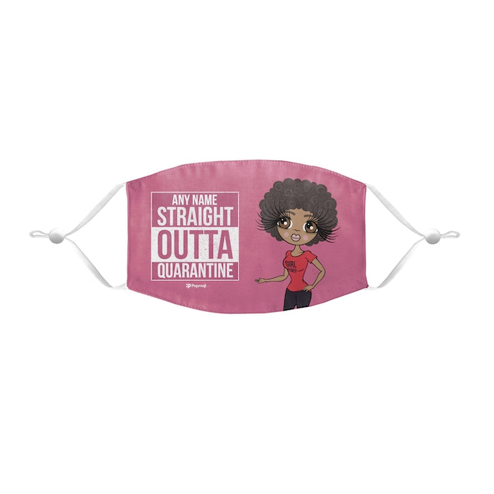 ClaireaBella Personalized Straight Outta Reusable Face Covering - Image 1