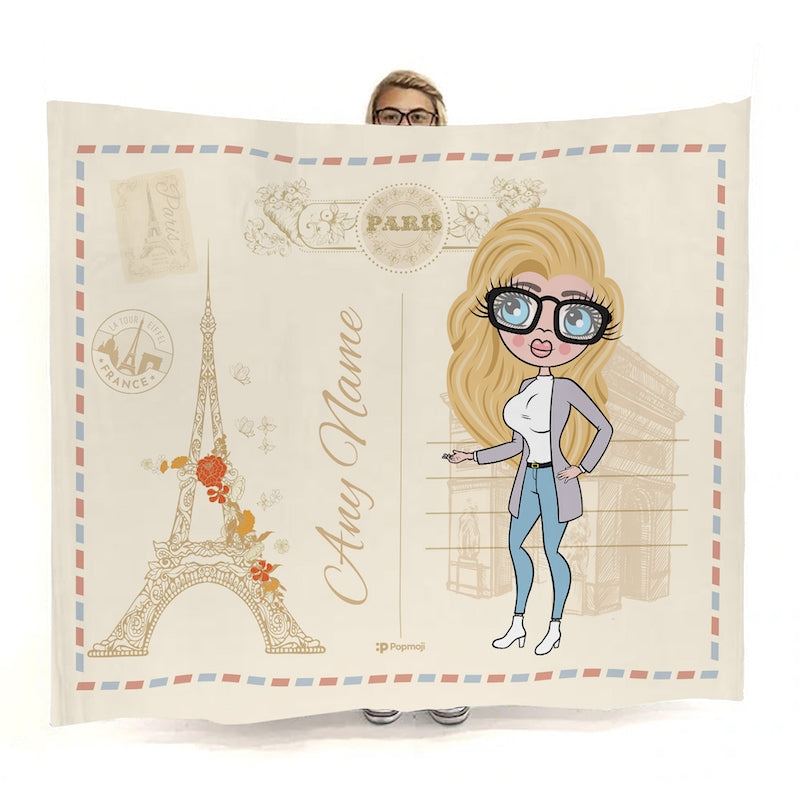 Womens Paris Fleece Blanket - Image 1