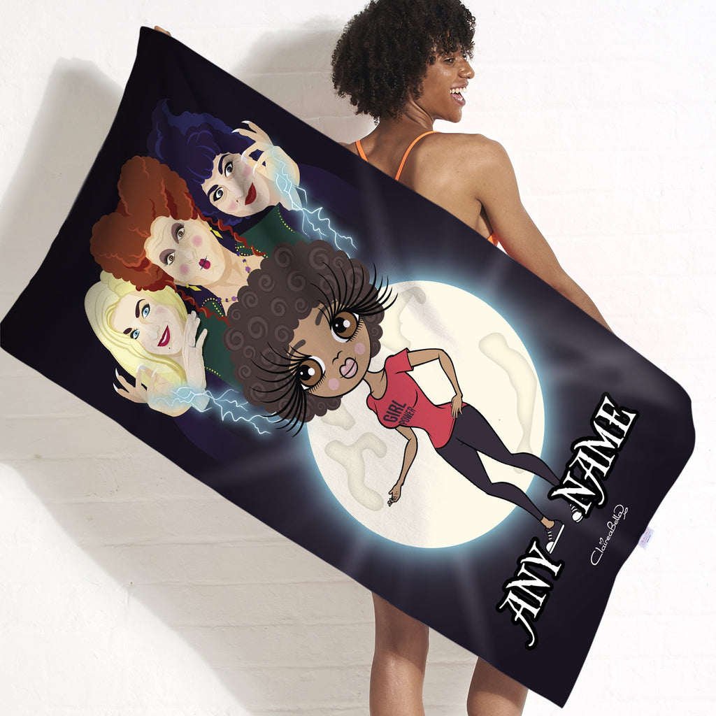 ClaireaBella Mischievous Witches Beach Towel - Image 1