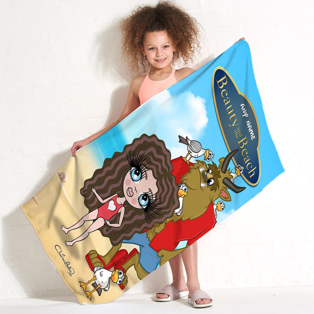 ClaireaBella Girls Beauty & The Beach Towel - Image 3