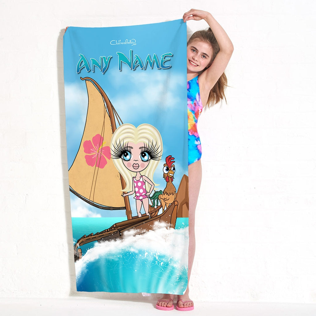 ClaireaBella Girls Sea Godess Beach Towel - Image 5