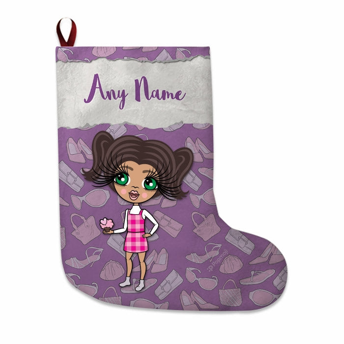 Girls Personalized Christmas Stocking - Fashionista - Image 2