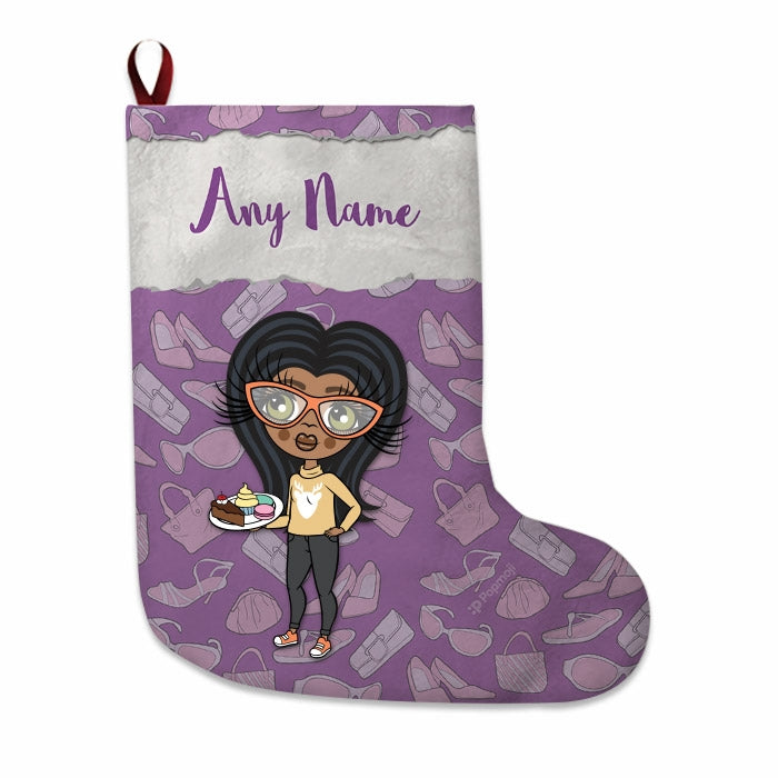 Girls Personalized Christmas Stocking - Fashionista - Image 3