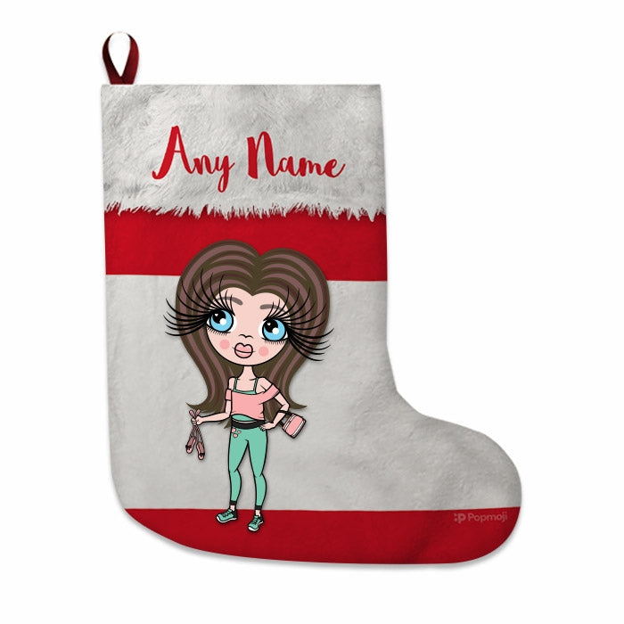 Girls Personalized Christmas Stocking - Peruvian Flag - Image 2