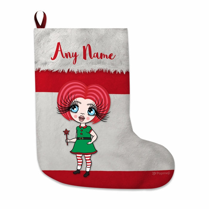 Girls Personalized Christmas Stocking - Peruvian Flag - Image 4