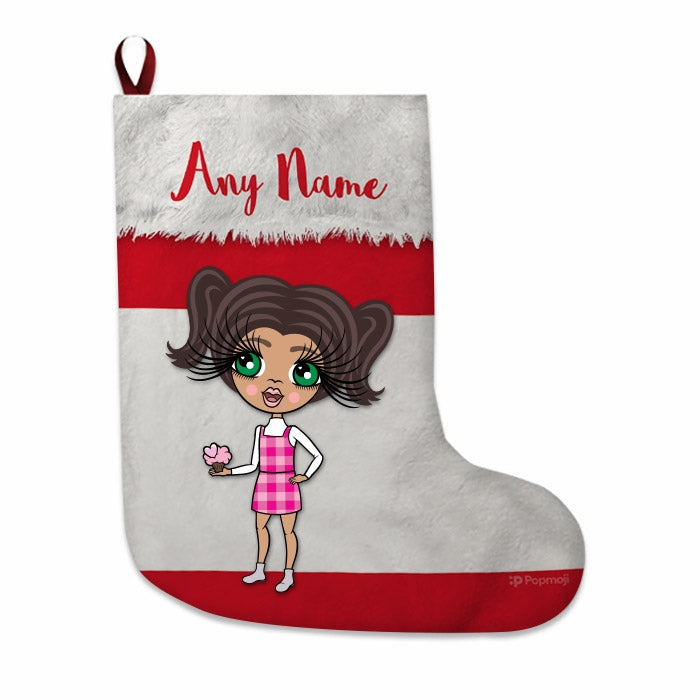 Girls Personalized Christmas Stocking - Peruvian Flag - Image 3