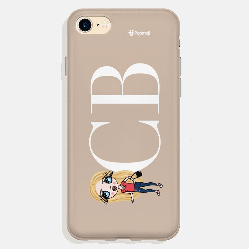 ClaireaBella Girls Personalized The LUX Collection Initial Nude Landscape Phone Case - Image 2