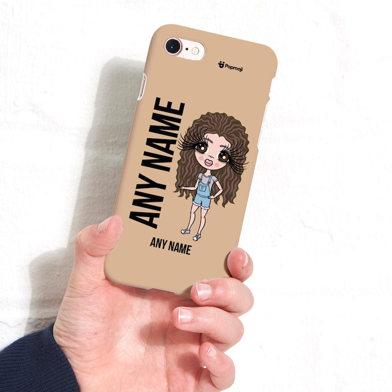ClaireaBella Girls Personalized Nude Phone Case - Image 1