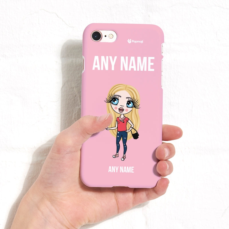 ClaireaBella Girls Personalized Pink Power Phone Case - Image 5