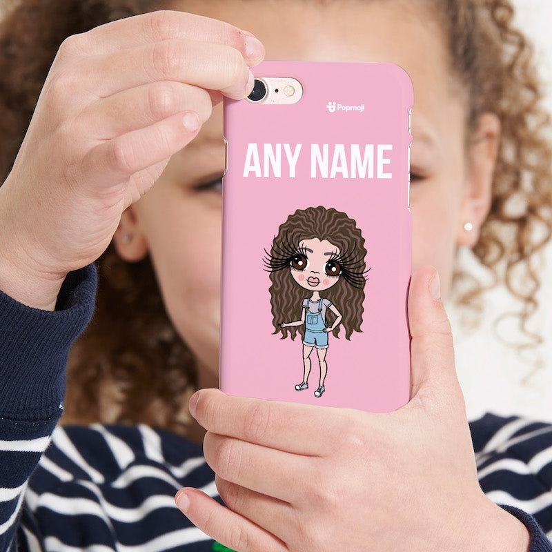ClaireaBella Girls Personalized Pink Power Phone Case - Image 6