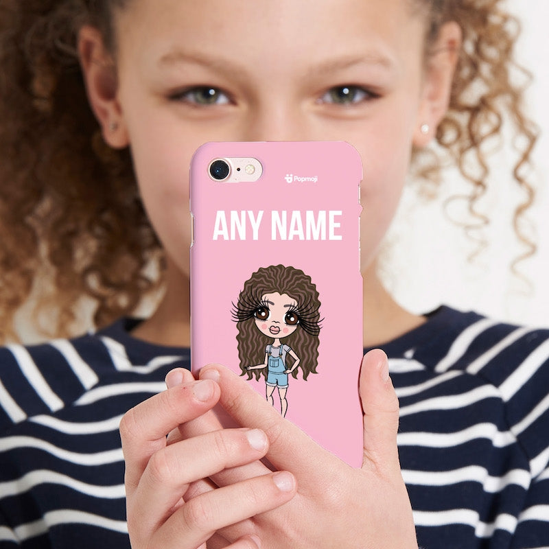 ClaireaBella Girls Personalized Pink Power Phone Case - Image 4