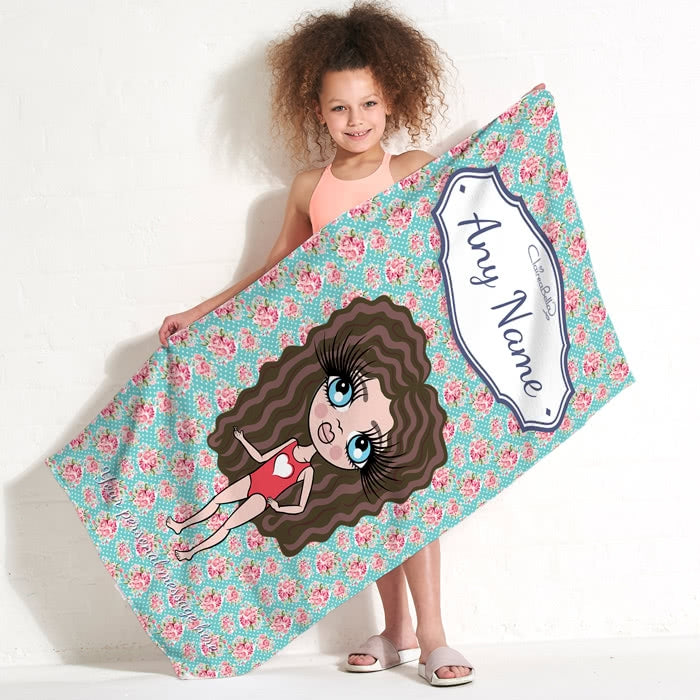 ClaireaBella Girls Rose Beach Towel - Image 3