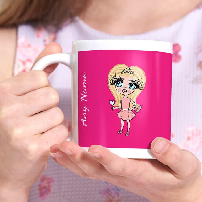 ClaireaBella Girls Hot Pink Mug - Image 2