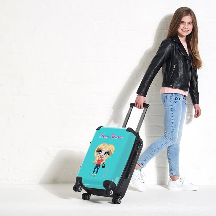 ClaireaBella Girls Turquoise Suitcase - Image 4