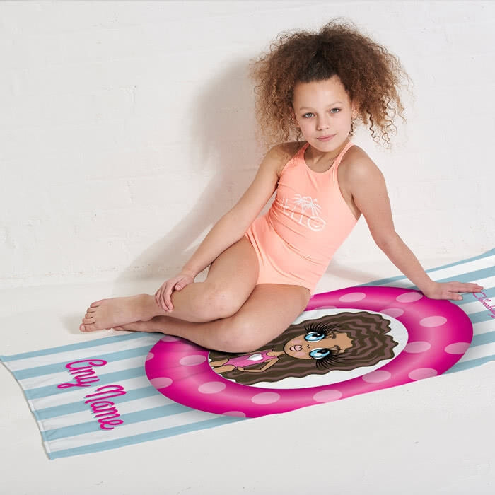 ClaireaBella Girls Pool Party Beach Towel - Image 3
