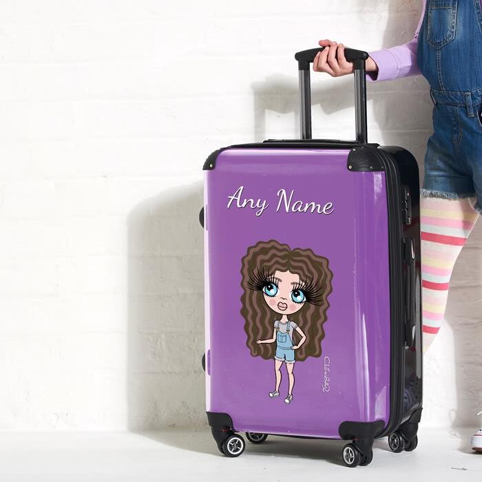 ClaireaBella Girls Purple Suitcase - Image 2