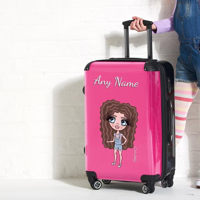 ClaireaBella Girls Hot Pink Suitcase - Image 2