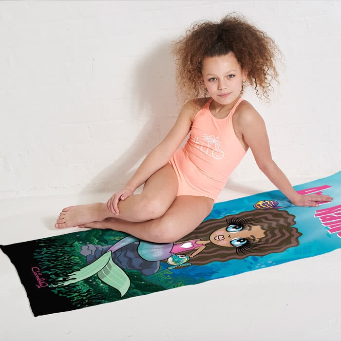 ClaireaBella Girls Mermaid Beach Towel - Image 7