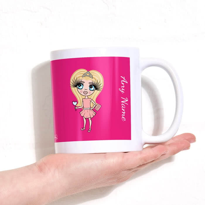 ClaireaBella Girls Hot Pink Mug - Image 5