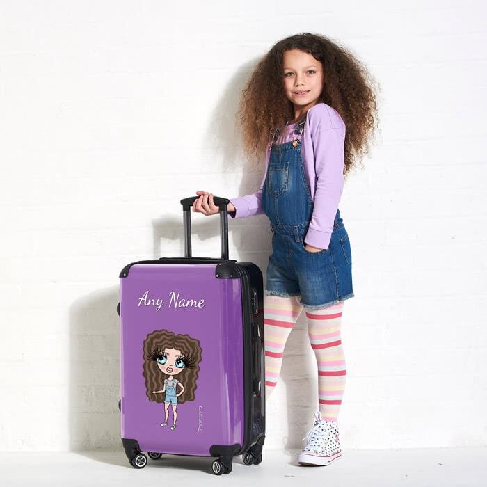 ClaireaBella Girls Purple Suitcase - Image 0