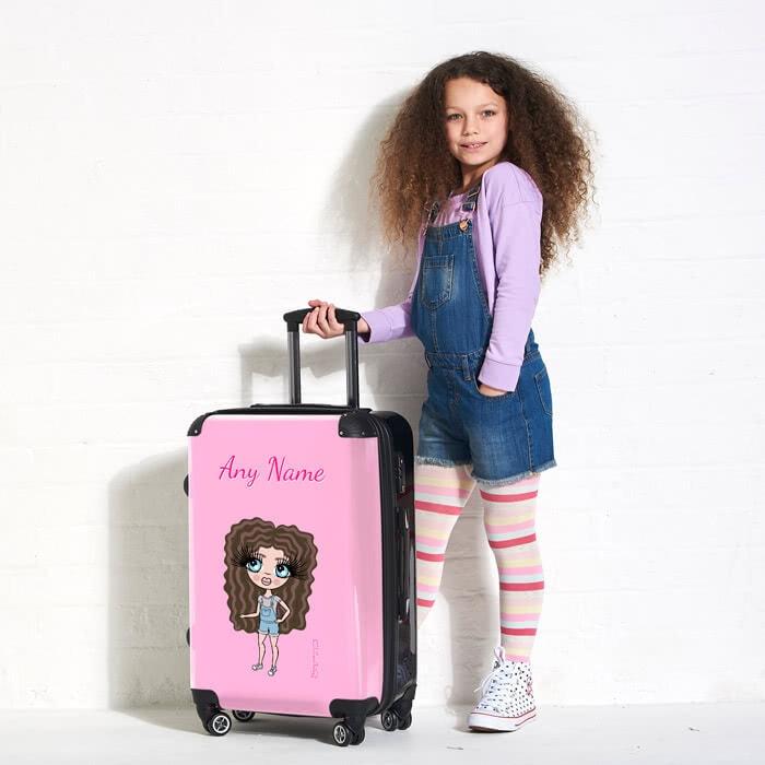 ClaireaBella Girls Pastel Pink Suitcase - Image 3