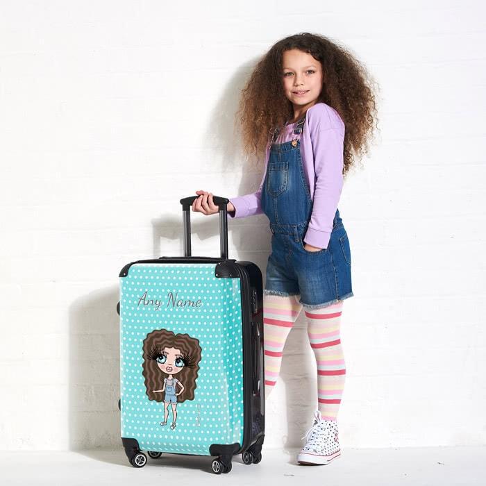 ClaireaBella Girls Polka Dot Suitcase - Image 4