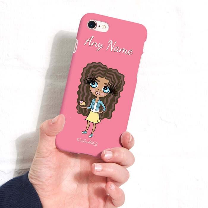 ClaireaBella Girls Personalized Pink Phone Case - Image 1