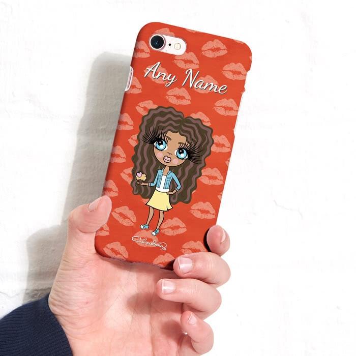 ClaireaBella Girls Personalized Lip Print Phone Case - Image 3