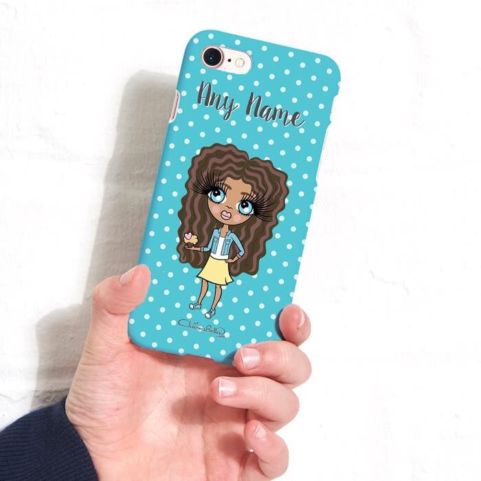 ClaireaBella Girls Personalized Polka Dot Phone Case - Image 2