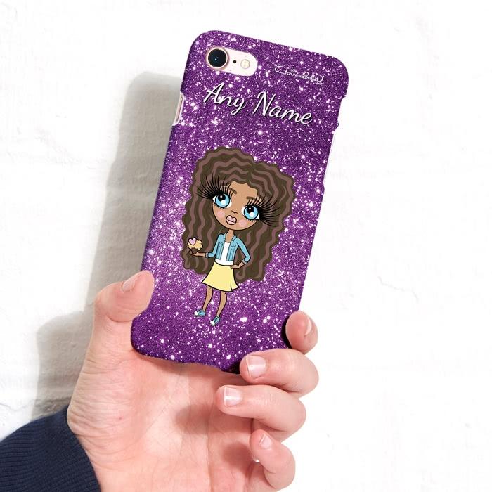 ClaireaBella Girls Personalized Glitter Effect Phone Case - Image 6