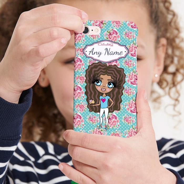 ClaireaBella Girls Personalized Rose Phone Case - Image 0