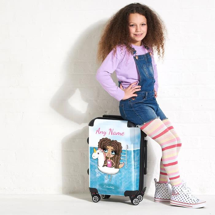 ClaireaBella Girls Unicorn Float Suitcase - Image 0
